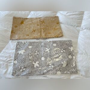 West Elm | Set Of 2 Embroidered Lumbar Pillow Covers | 12x21 NWTS